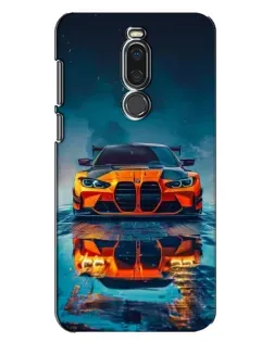 Чехол для Meizu X8 с картинкой «BMW — золотая эмблема»