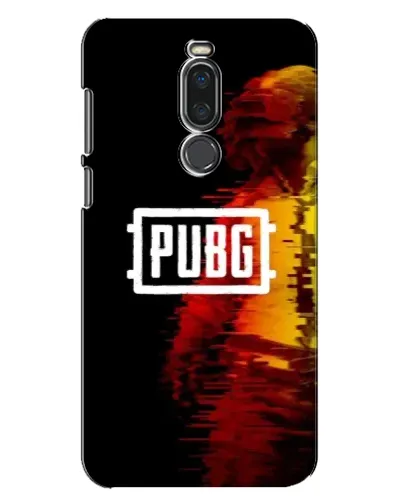 Чехол для Meizu X8 с картинкой «Яркий логотип PUBG»