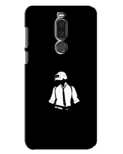 Чохол для Meizu X8 з картинкою «PUBG — білий шолом»