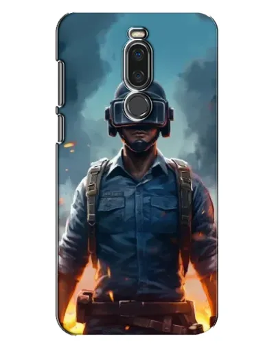 Чехол для Meizu X8 с картинкой «PUBG — реалистичный герой»