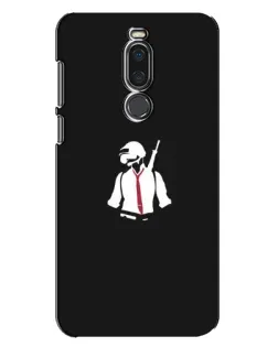 Чохол для Meizu X8 з картинкою «PUBG — силует воїна»