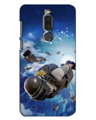 Чехол для Meizu X8 с картинкой «Десант PUBG — прыжок»