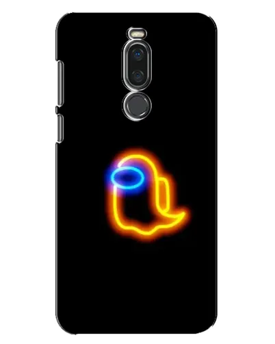 Чехол для Meizu X8 с картинкой «Among Us неоновое сияние»