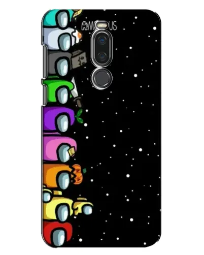 Чехол для Meizu X8 с картинкой «Команда Among Us»