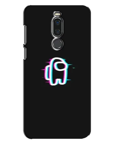 Чехол для Meizu X8 с картинкой «Among Us неон»