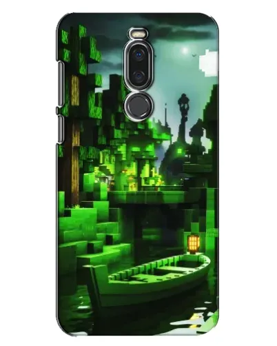 Чехол для Meizu X8 с картинкой «Minecraft лесной пейзаж»
