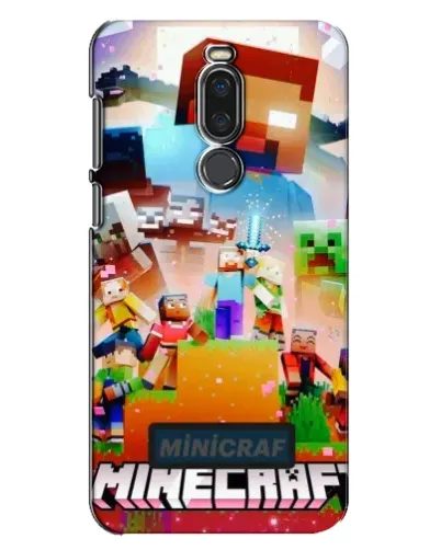 Чехол для Meizu X8 с картинкой «Minecraft герои игры»