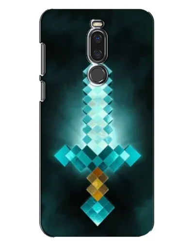 Чехол для Meizu X8 с картинкой «Алмазный меч неон»