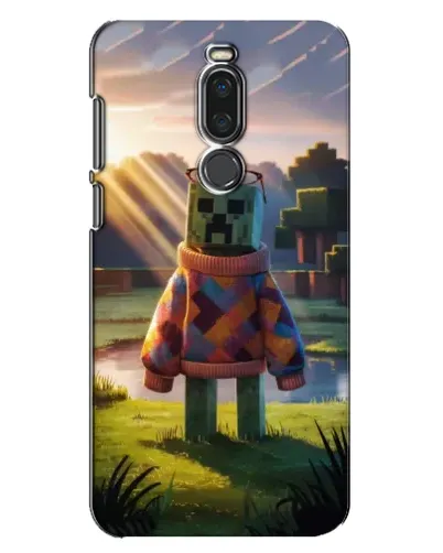 Чехол для Meizu X8 с картинкой «Крипер в свитере»