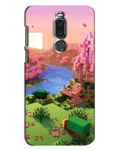 Чехол для Meizu X8 с картинкой «Розовое дерево Minecraft»