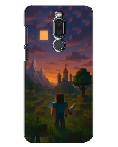 Чехол для Meizu X8 с картинкой «Стив у башни»