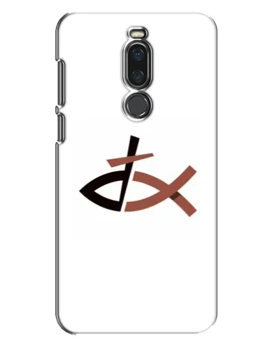 Чехол для Meizu X8 с картинкой «Рыба и крест»