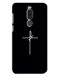 Чехол для Meizu X8 с картинкой «Тонкий крест»