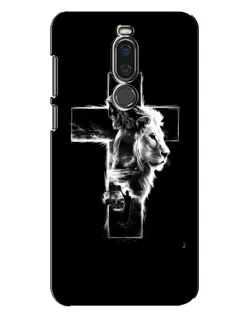 Чехол для Meizu X8 с картинкой «Сияющий крест Jesus»