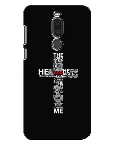 Чехол для Meizu X8 с картинкой «Текстовый крест» Чехол для Meizu X8 с картинкой «Текстовый крест»