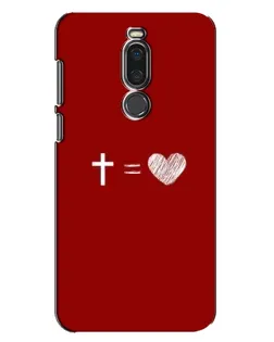 Чехол для Meizu X8 с картинкой «Уравнение любви»