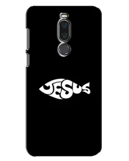 Чехол для Meizu X8 с картинкой «Рыба Jesus»