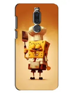 Чехол для Meizu X8 с картинкой «Губка Боб повар»