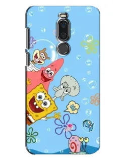 Чехол для Meizu X8 с картинкой «Веселые пузырьки»