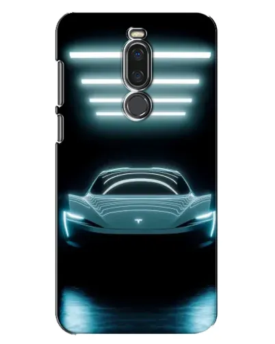 Чехол для Meizu X8 с картинкой «Tesla в неоне» Чехол для Meizu X8 с картинкой «Tesla в неоне»