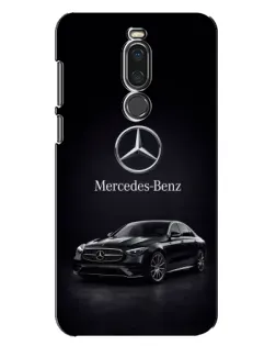 Чехол для Meizu X8 с картинкой «Mercedes — решетка радиатора»