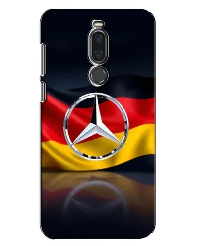 Чехол для Meizu X8 с картинкой «Mercedes — флаг Германии»