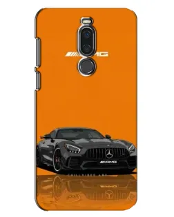 Чехол для Meizu X8 с картинкой «Оранжевый Mercedes AMG»