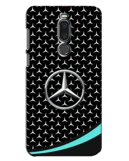 Чехол для Meizu X8 с картинкой «Mercedes — бирюзовый акцент»