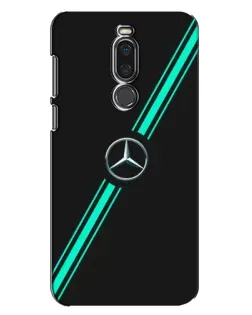 Чехол для Meizu X8 с картинкой «Спортивные линии Mercedes»
