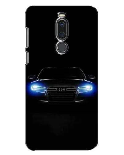 Чехол для Meizu X8 с картинкой «Audi в неоне»