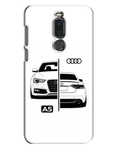 Чехол для Meizu X8 с картинкой «Audi — контрастный дизайн»