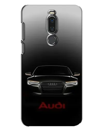 Чехол для Meizu X8 с картинкой «Audi — градиентный контур»