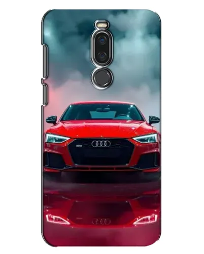Чехол для Meizu X8 с картинкой «Audi RS — красный стиль»