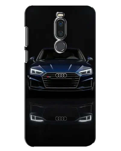 Чехол для Meizu X8 с картинкой «Audi — ночное отражение»