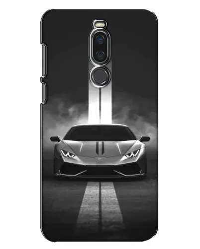 Чехол для Meizu X8 с картинкой «Lamborghini симметрия дорог»