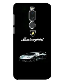 Чехол для Meizu X8 с картинкой «Логотип Lamborghini классика»