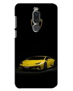 Чехол для Meizu X8 с картинкой «Lamborghini желтый акцент»