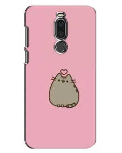 Чохол для Meizu X8 з картинкою «Pusheen серце»