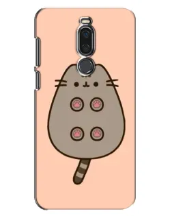 Чохол для Meizu X8 з картинкою «Пушин пузиком догори»