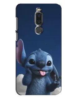 Чехол для Meizu X8 с картинкой «Стич в облаках»