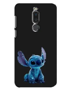 Чехол для Meizu X8 с картинкой «Стич на черном»