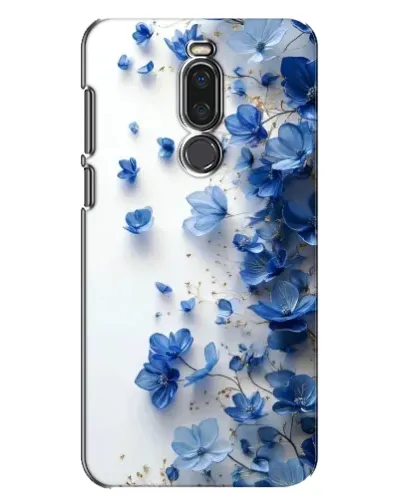 Чехол для Meizu X8 с картинкой «Голубой цветочный каскад»