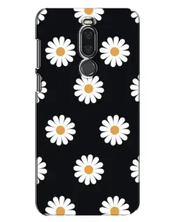 Чехол для Meizu X8 с картинкой «Ромашки на черном» Чехол для Meizu X8 с картинкой «Ромашки на черном»