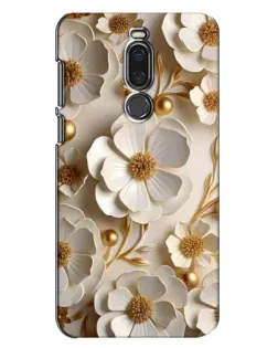 Чехол для Meizu X8 с картинкой «Белие бумажние цвети» Чехол для Meizu X8 с картинкой «Белие бумажние цвети»