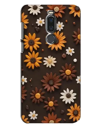 Чехол для Meizu X8 с картинкой «Узор из маленьких подсолнухов»