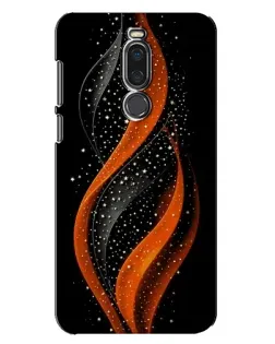 Чехол для Meizu X8 с картинкой «Огненная звездная волна»