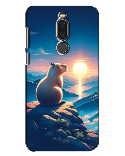 Чехол для Meizu X8 с картинкой «Закат солнца с капибарой» Чехол для Meizu X8 с картинкой «Закат солнца с капибарой»