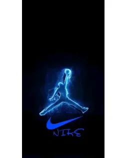Чехол для Nokia с картинкой «Jordan Neon Blue»