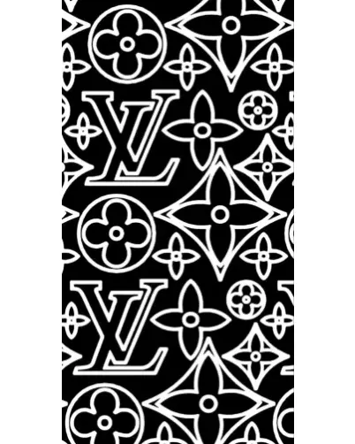 Чехол для Nokia с картинкой «Черно-белый узор LV» Чехол для Nokia с картинкой «Черно-белый узор LV»