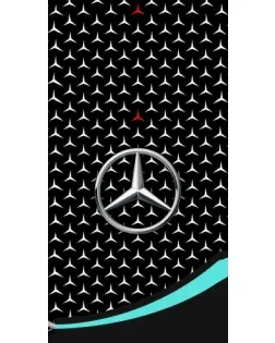 Чехол для Nokia с картинкой «Mercedes — бирюзовый акцент»